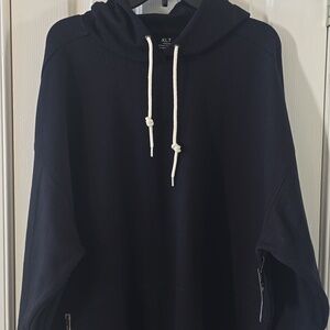 XERSION BRAND MEN'S BIG AND TALL BLACK PULLOVER HOODIE SIZE XLT